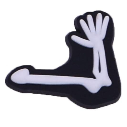 Skeleton Left Arm Shoe Charm