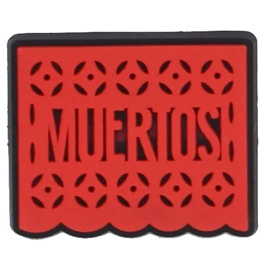 Muertos Red Sign Shoe Charm