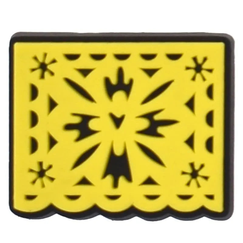 Yellow Plaque Shoe Charm