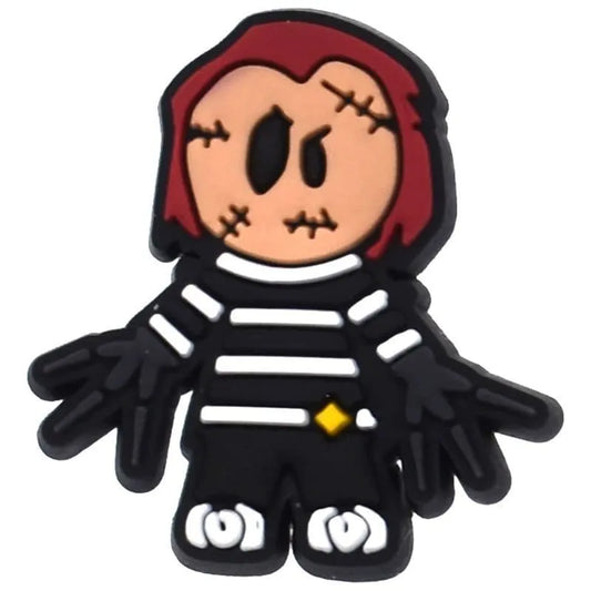 Stripe Shirt Rag Doll Shoe Charm
