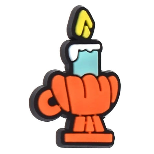 Burning Candle Shoe Charm