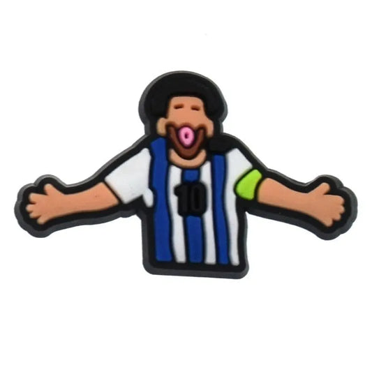 Iconic Number 10 Shirt Football Shoe Charm