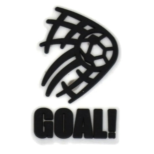 Goal Silhouette Sign Logofootball Shoe Charm