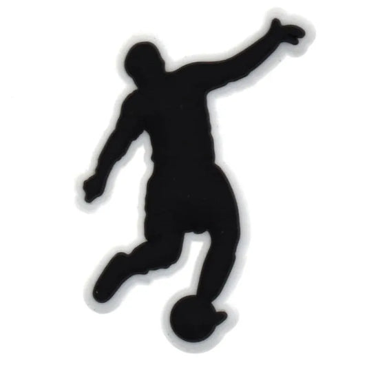 Kick The Ball Silhouette Football Shoe Charm