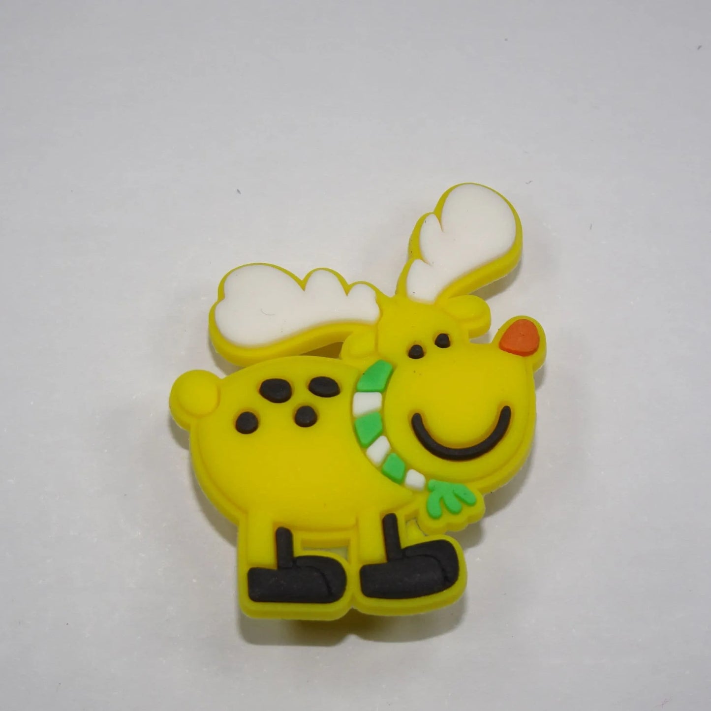Yellow Reindeer With Black Boots Shoe Charm