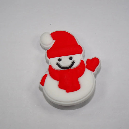 Snowman Wave Shoe Charm