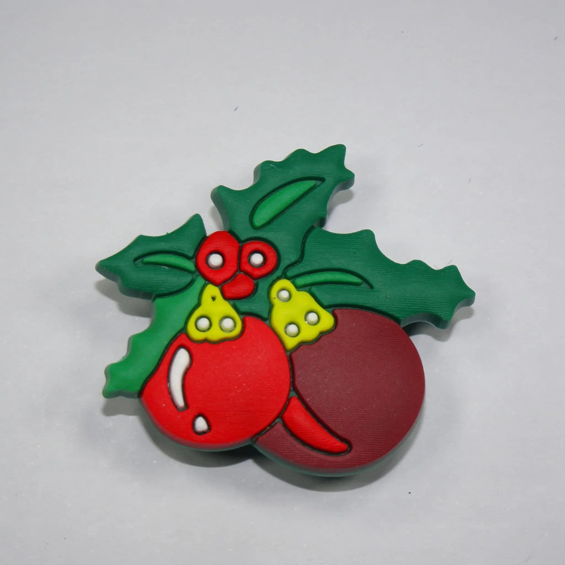 Holly With Red Baubles Shoe Charm