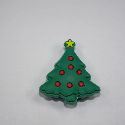 Christmas Tree With Red Baubles And Yellow Star Shoe Charm
