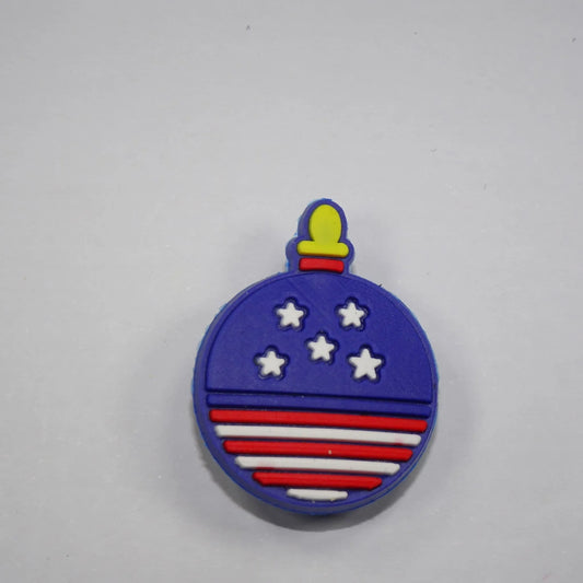 Blue Bauble Shoe Charm
