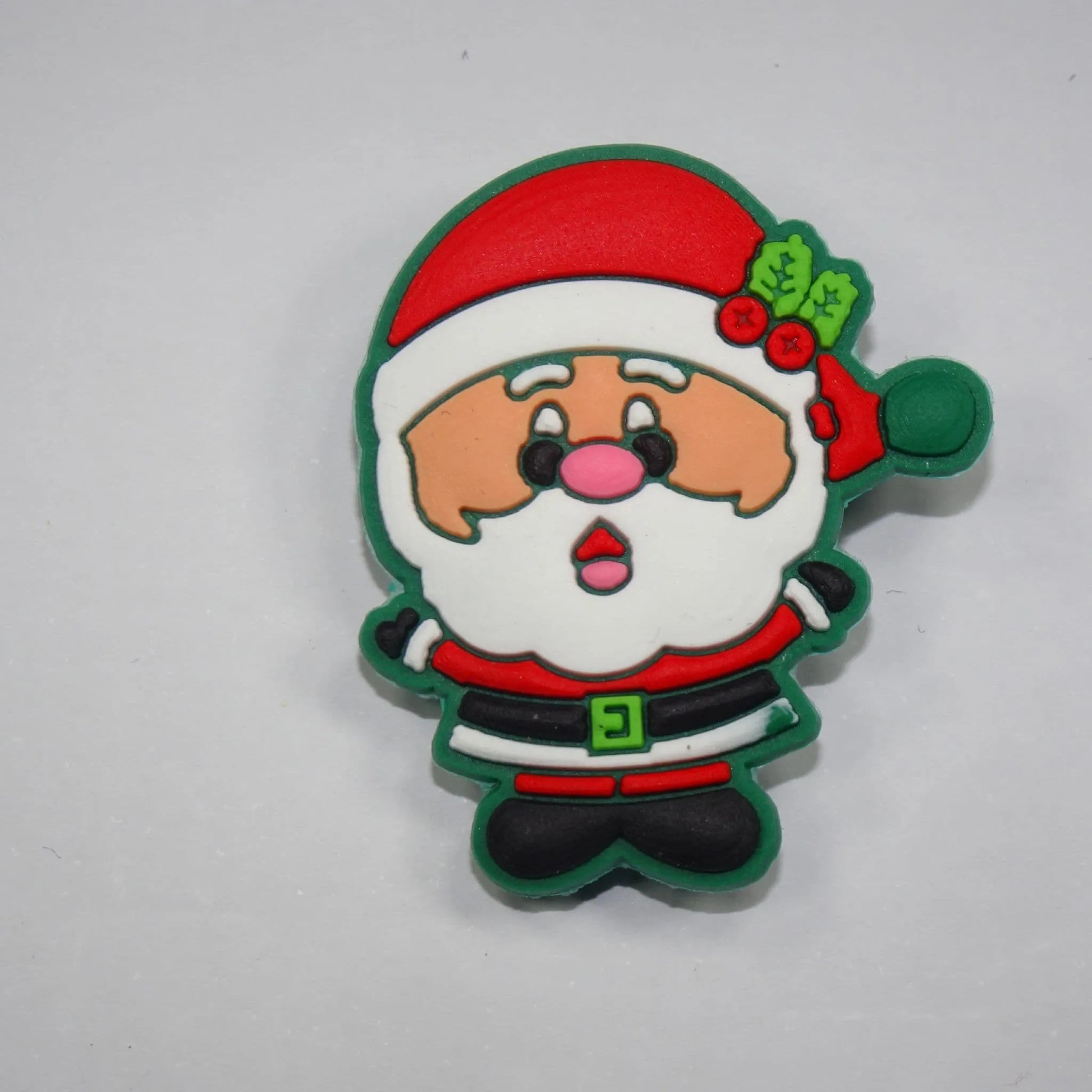 Santa Waveing Shoe Charm