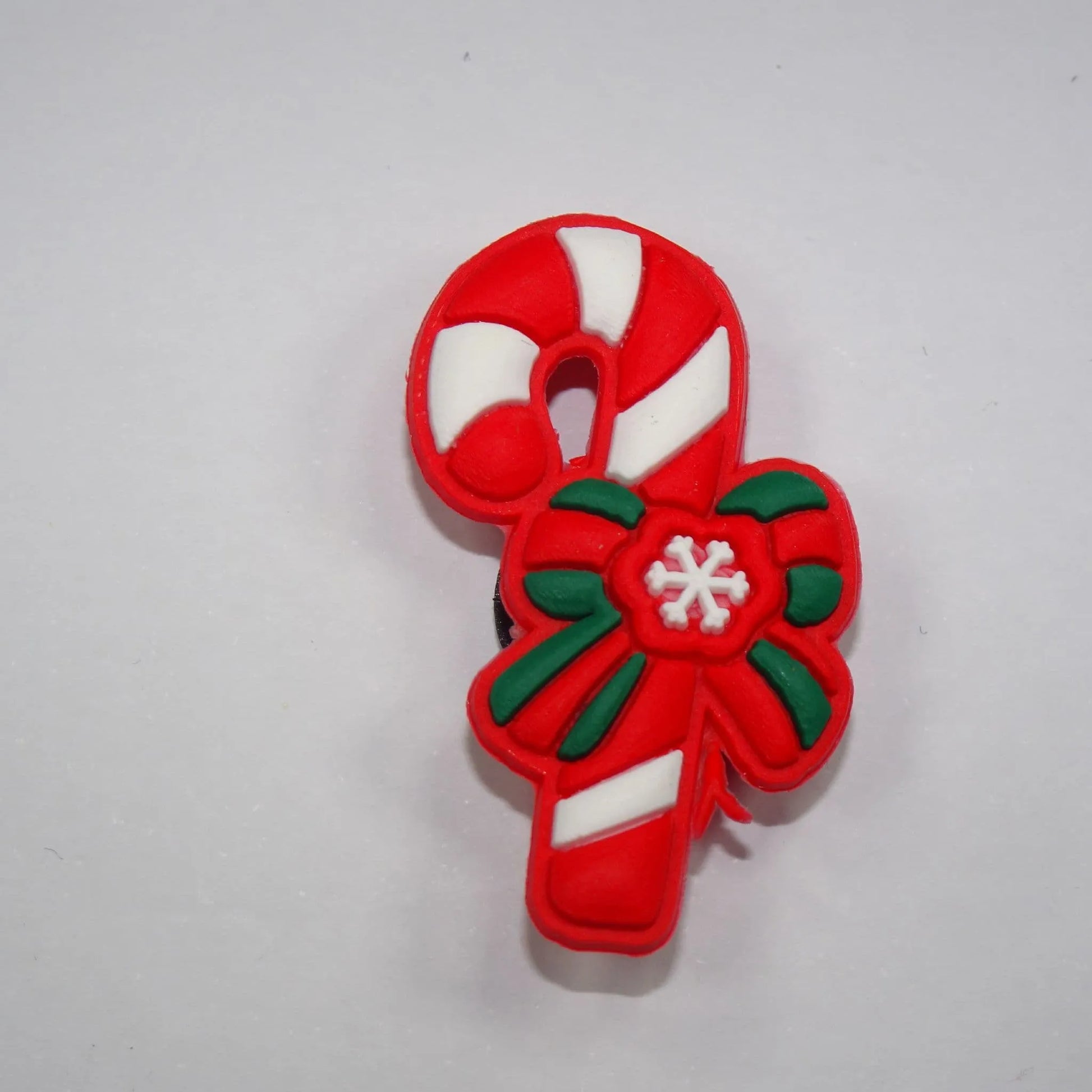 Candy Cane Shoe Charm