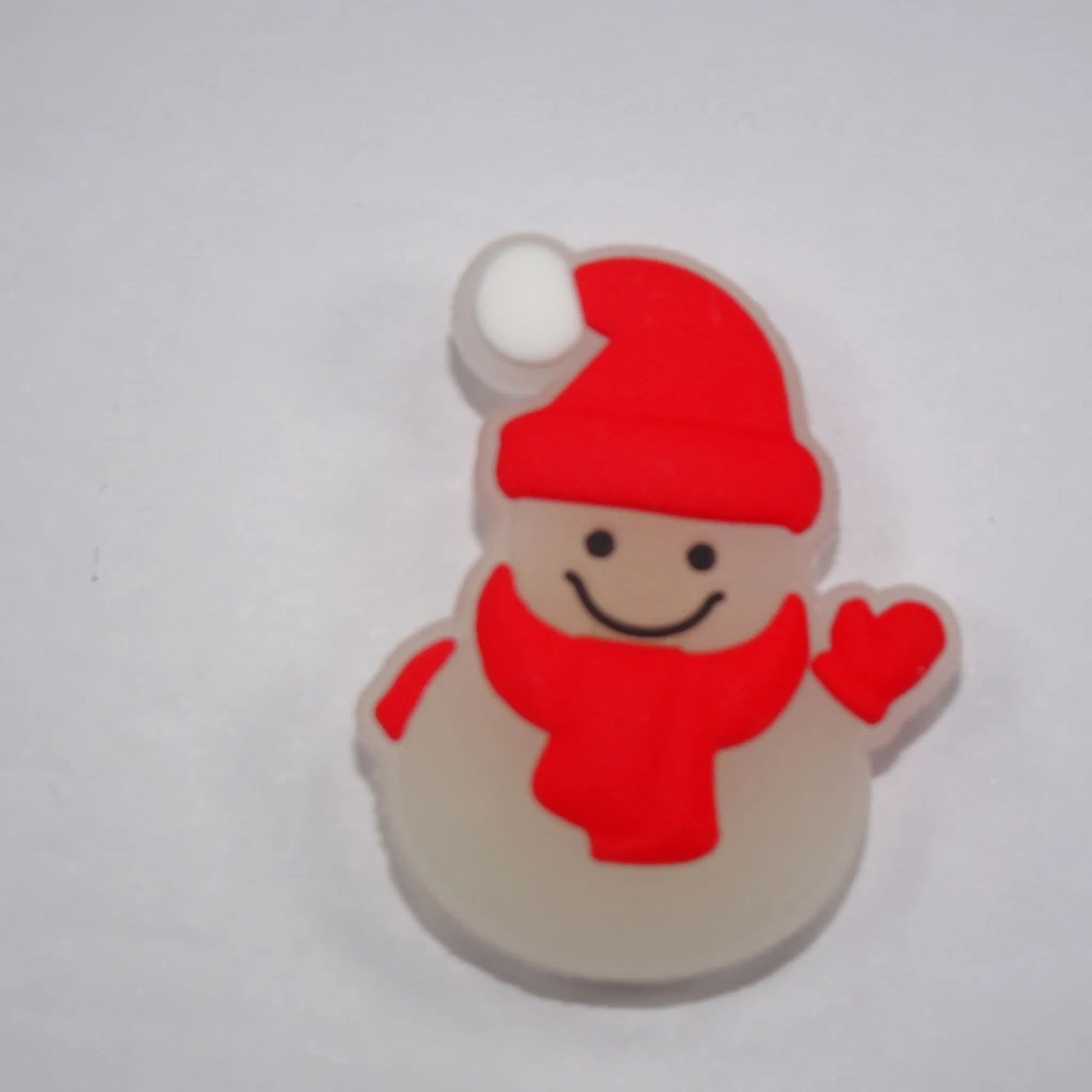 Glow In The Dark Snowman Shoe Charm