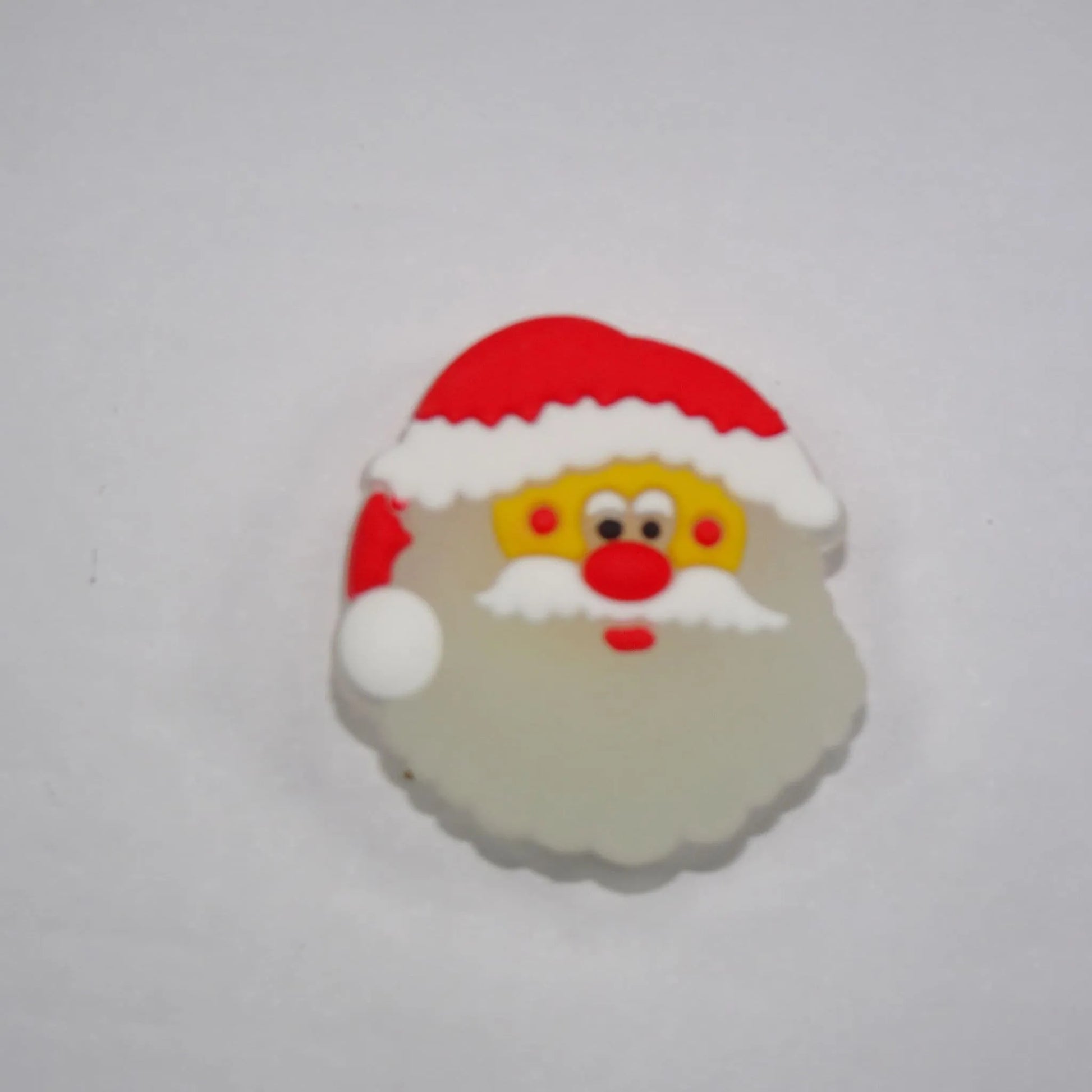 Glow In The Dark Santa'S Face Shoe Charm