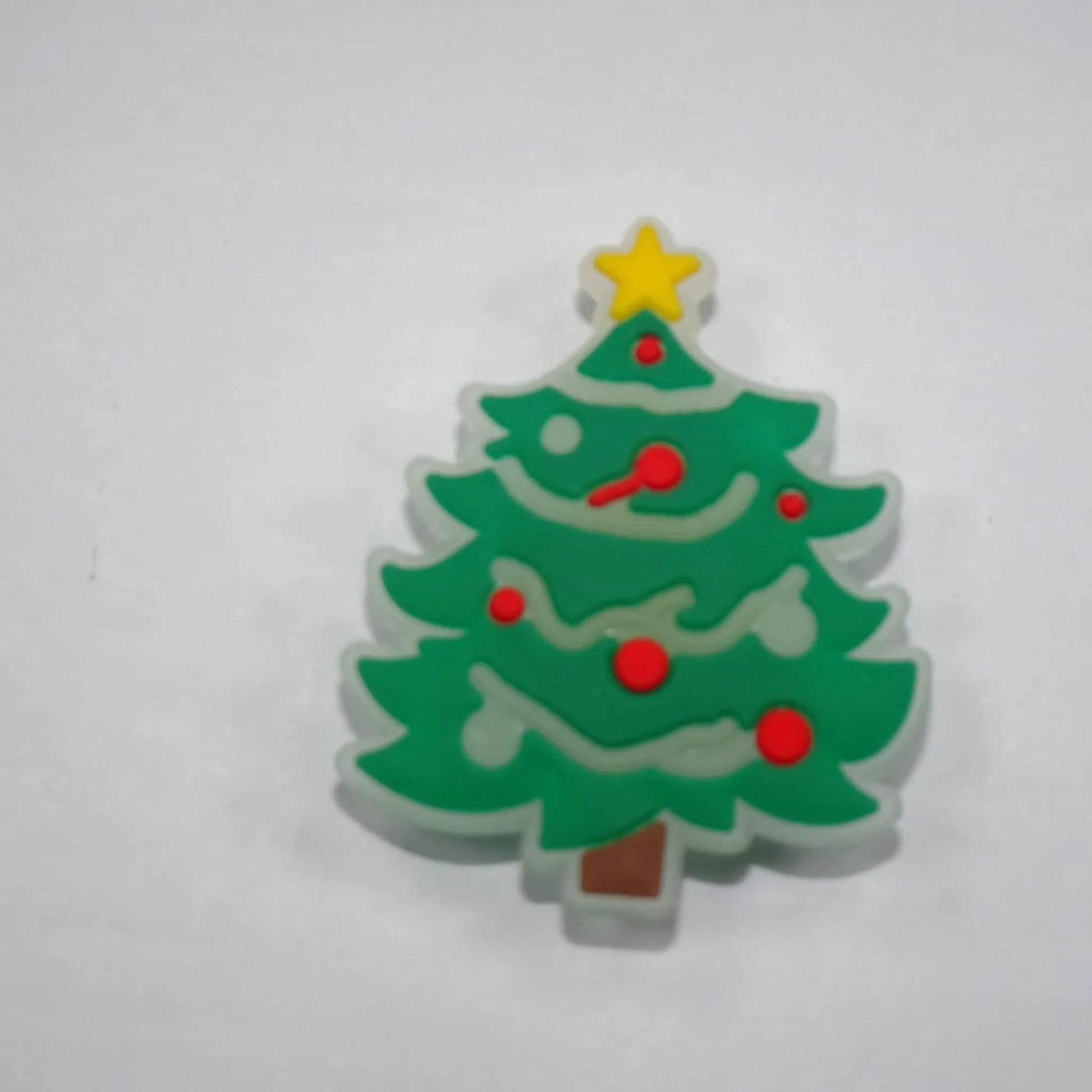 Glow In The Dark Christmas Tree Shoe Charm