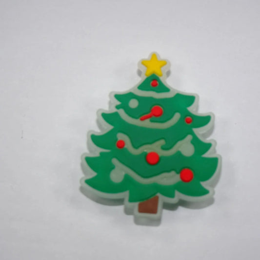 Glow In The Dark Christmas Tree Shoe Charm