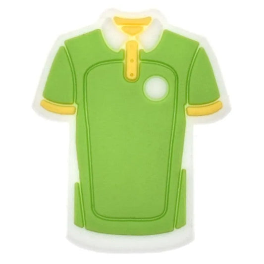 Green Tee Shirt Golf Shoe Charm