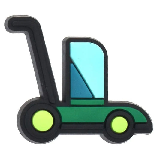 Green Lawnmower Golf Shoe Charm