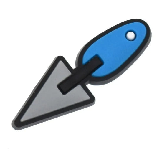 Oil Paint Trowel Painting Shoe Charm