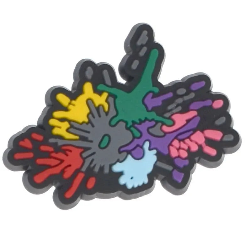 Paint Splatters Shoe Charm