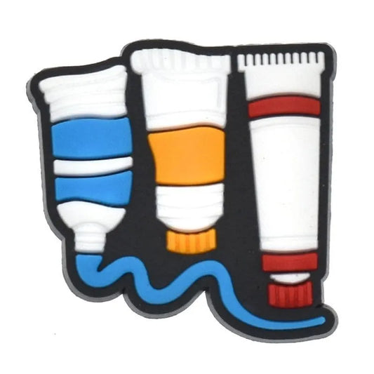 Oil Paint Tubes Painting Shoe Charm