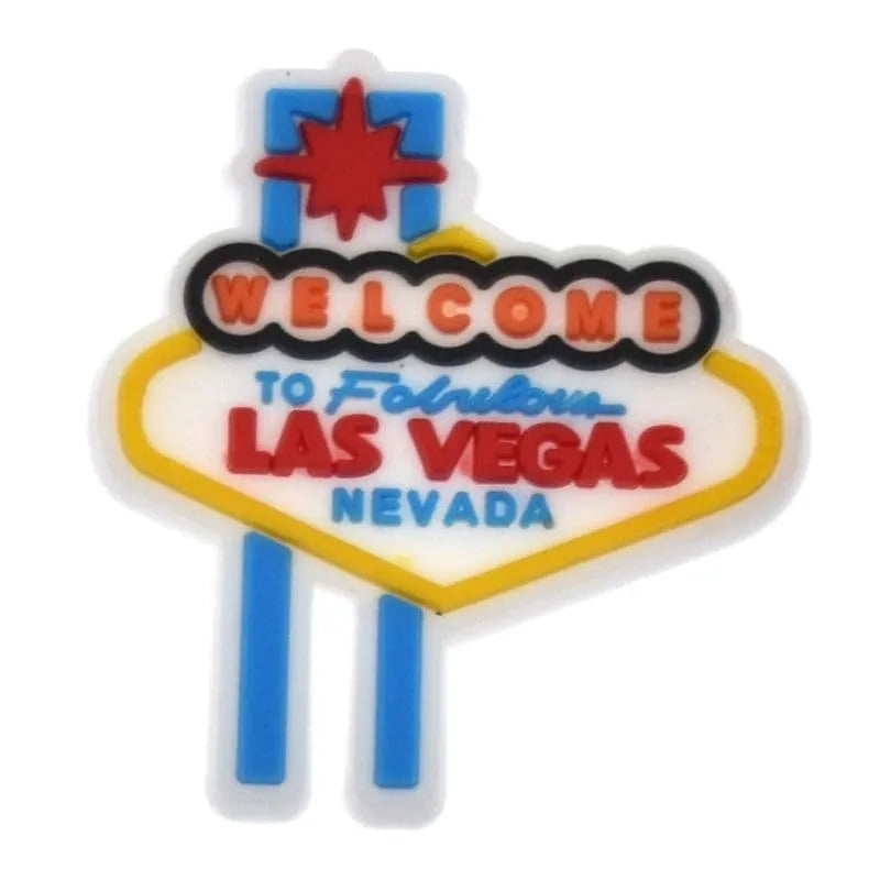 Welcome To Las Vegas Sign Shoe Charm