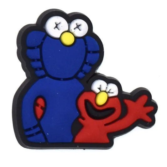 Herry Monster & Elmo From Sesame Street Shoe Charm