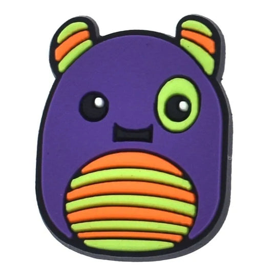 Squishmallow Purple Stripes Shoe Charm