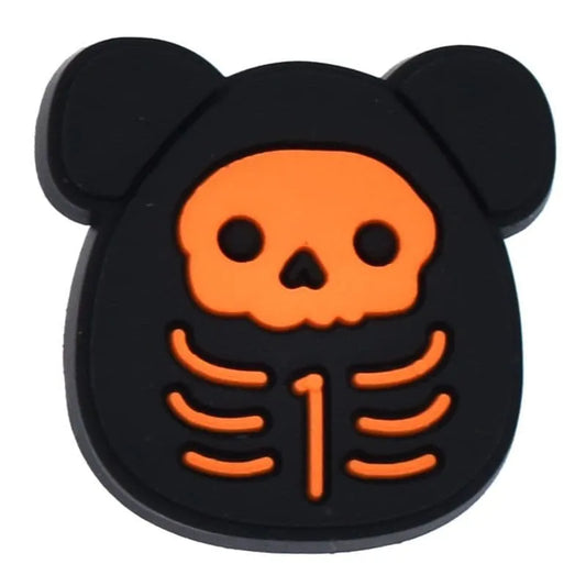 Squishmallow Black Skeleton Shoe Charm