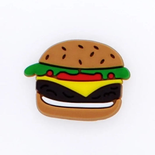 Beefburger Shoe Charm