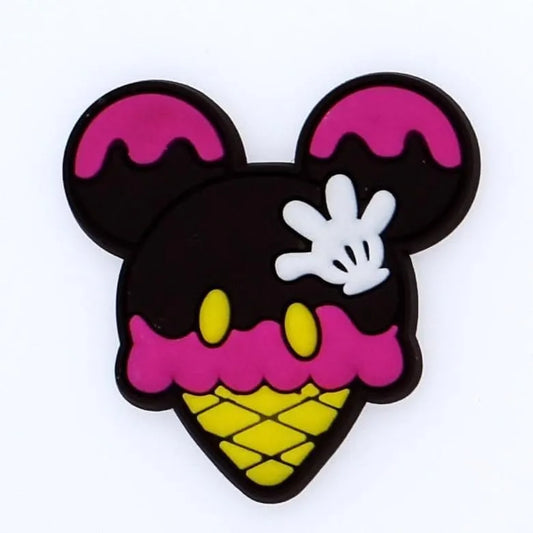 Chocolate Mickey Ice Cream Shoe Charm
