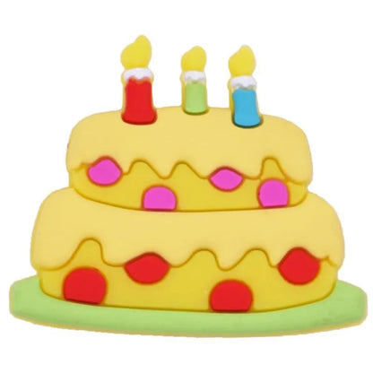 Birthday Cake 3 Years Old Shoe Charm