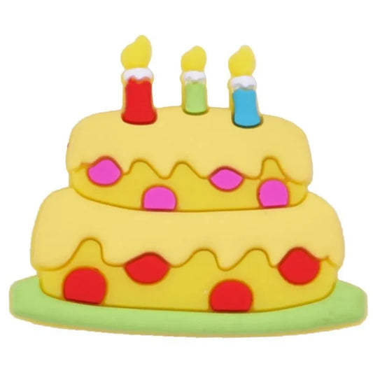 Birthday Cake 3 Years Old Shoe Charm