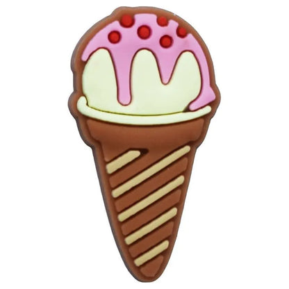 Stawberry Topping Cone Shoe Charm