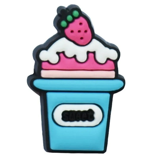 Strawberry Tub Shoe Charm