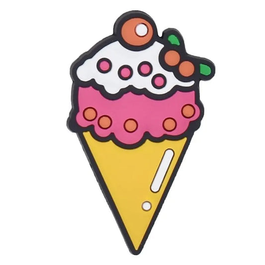 Cherry Topper Cone Shoe Charm