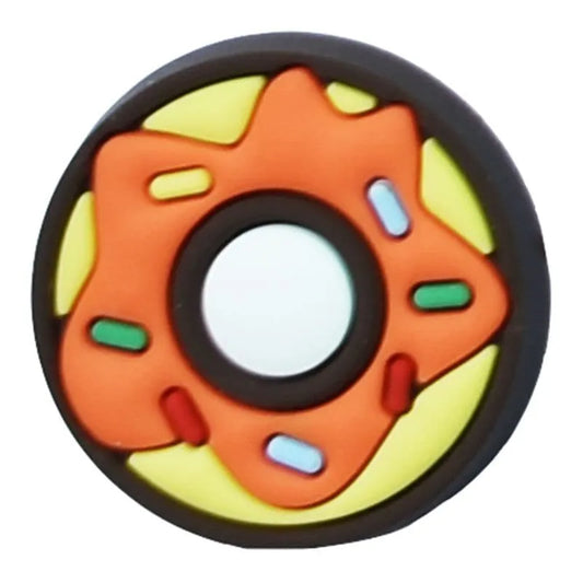 Orange Donut Shoe Charm