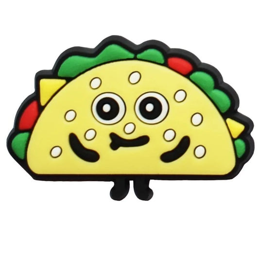 Happy Taco Shoe Charm