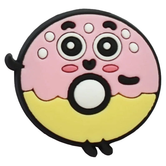 Pink Ring Donut Shoe Charm