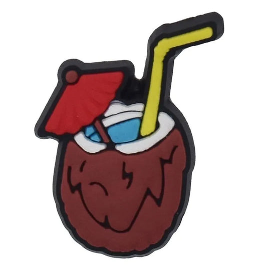 Coconut Cocktail Shoe Charm