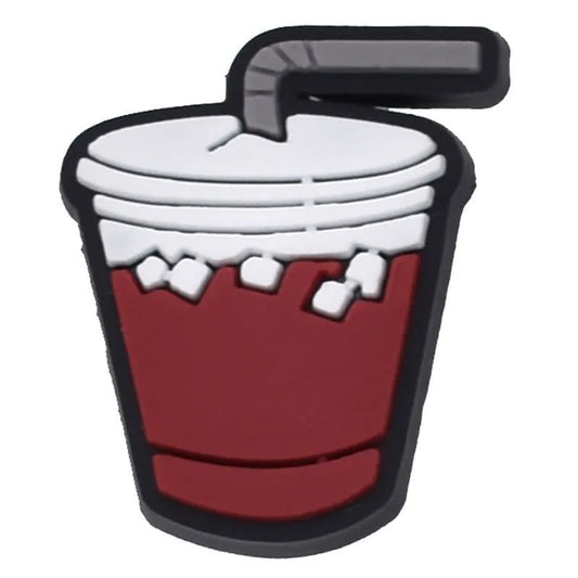 Iced Coffee Cup Shoe Charm