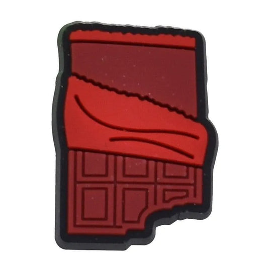 Dark Chocolate Bar Shoe Charm