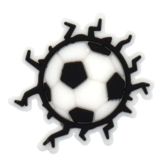 Flying Ball Football Shoe Charm