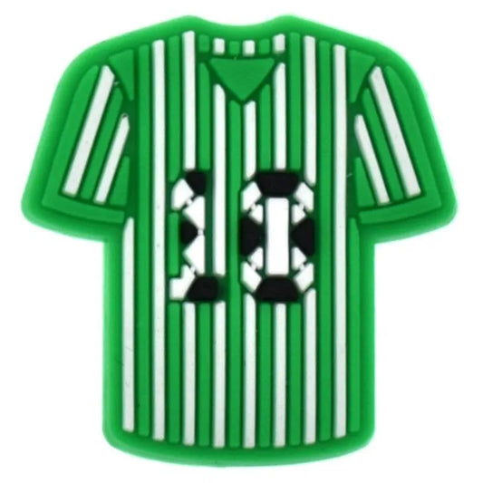 Number 10 Shirt Football Shoe Charm