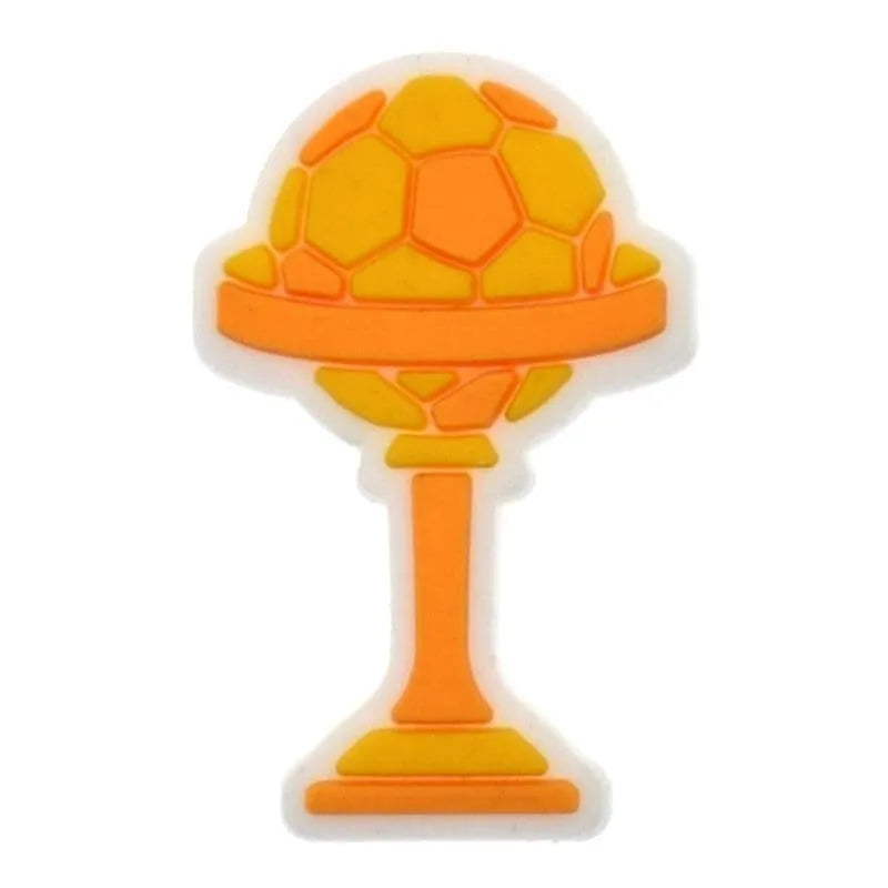 Gold Trophy Football Shoe Charm