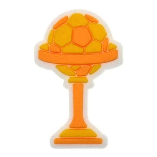 Gold Trophy Football Shoe Charm