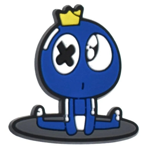 Blue Sitting Splits Rainbow Friends Game Shoe Charm