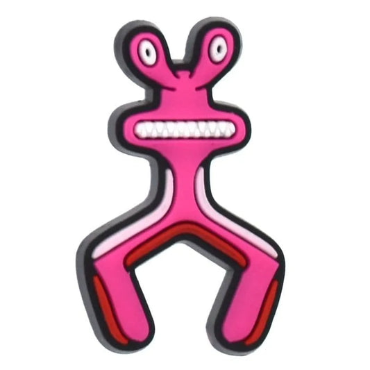 The Roblox Pink Rainbow Friends Game Shoe Charm