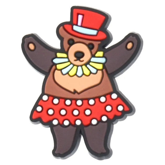 Lady Dancing Bear At The Circus Shoe Charm