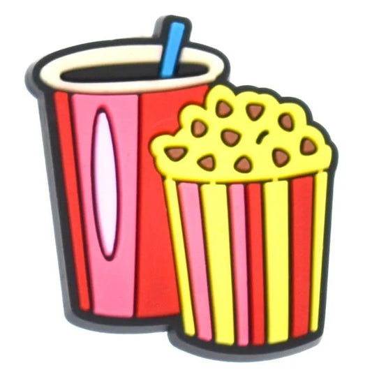 Popcorn & Drink At The Circus Shoe Charm