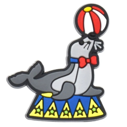 Seal Balancing A Ball At The Circus Shoe Charm